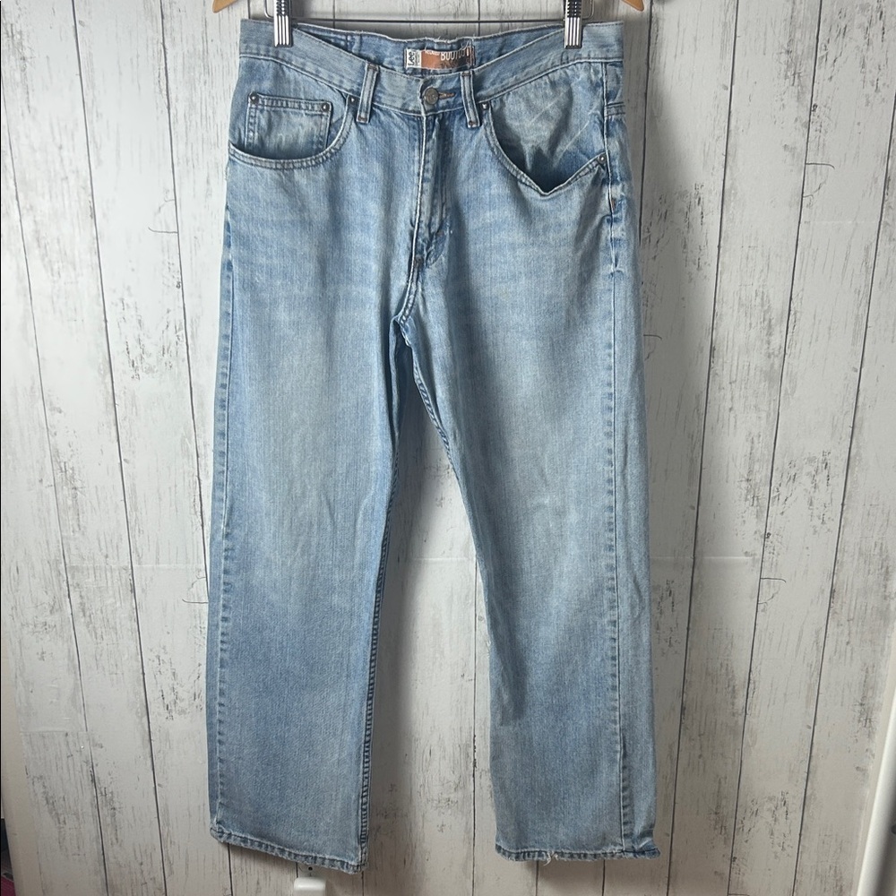 Lee Regular Fit Straight Leg Jeans Men’s 32x29 Light Wash Blue Denim Cotton
